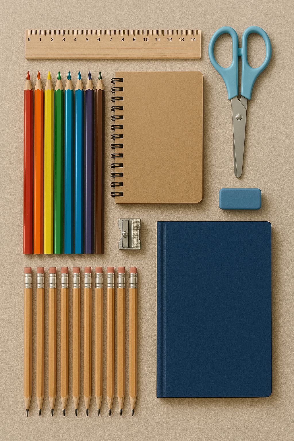 Penne,matite colori accessori scuola