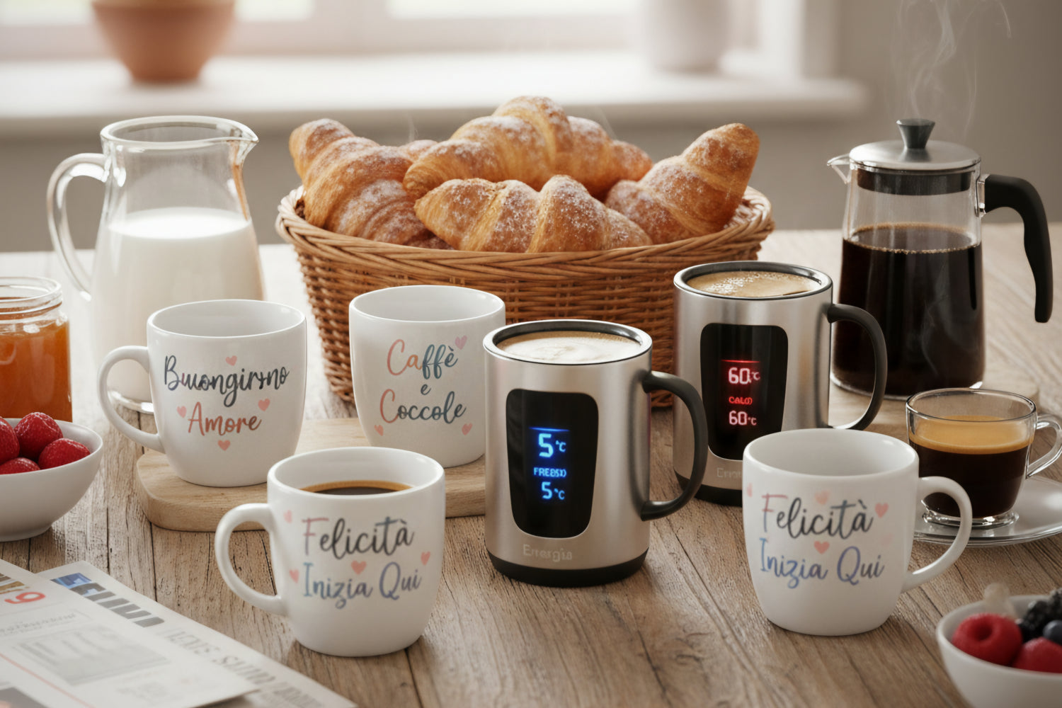 Tazze personalizzate ed elettriche