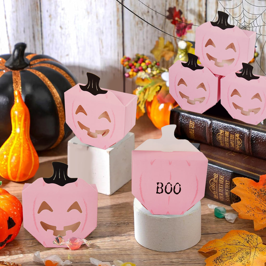 10 Pcs Halloween Pumpkin Gift Boxes