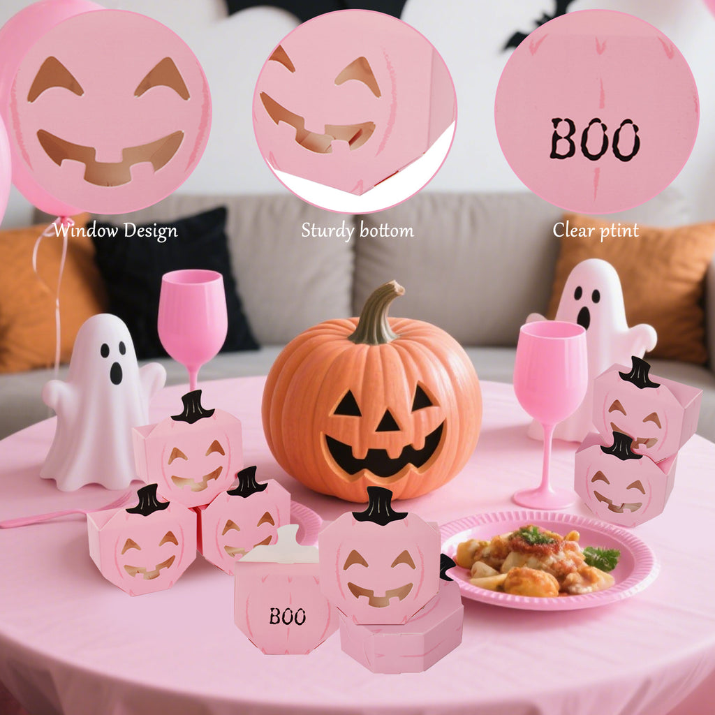 10 Pcs Halloween Pumpkin Gift Boxes
