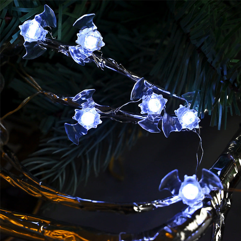 Halloween Modeling Lighting Chain Bat Spider Decorative Colored String Lights