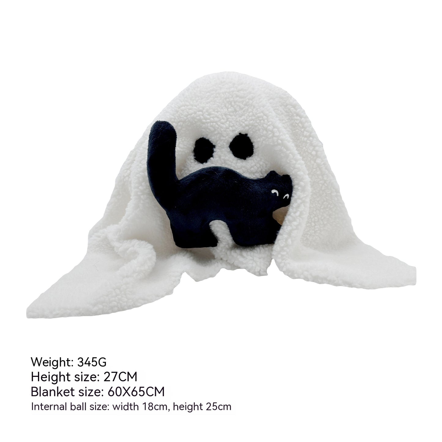 Halloween Ghost Plush Toy – Soft & Spooky Decoration Doll
