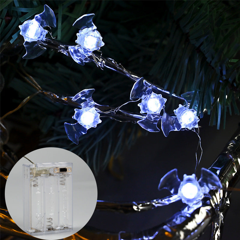 Halloween Modeling Lighting Chain Bat Spider Decorative Colored String Lights