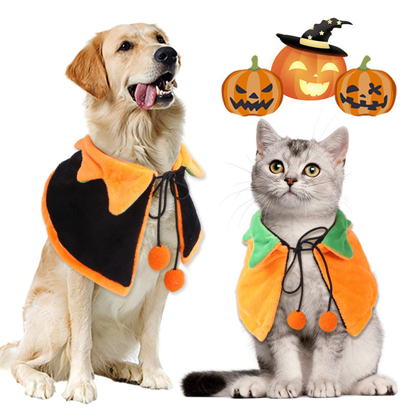 Double Sided Cloak For Halloween Pumpkin