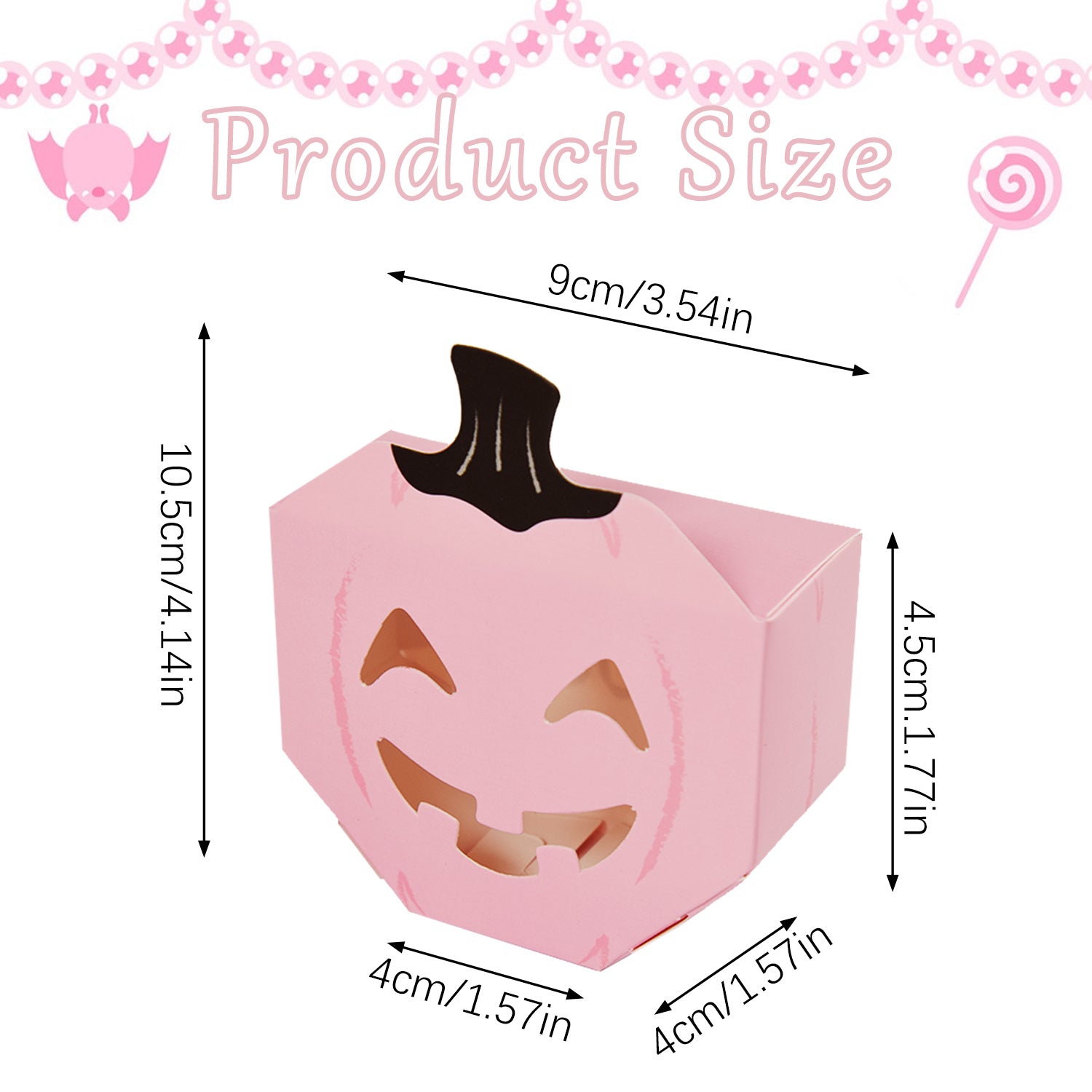 10 Pcs Halloween Pumpkin Gift Boxes