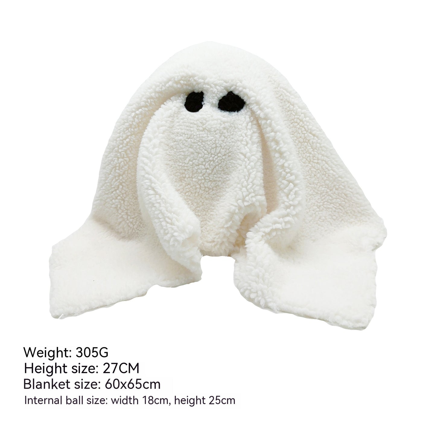Halloween Ghost Plush Toy – Soft & Spooky Decoration Doll