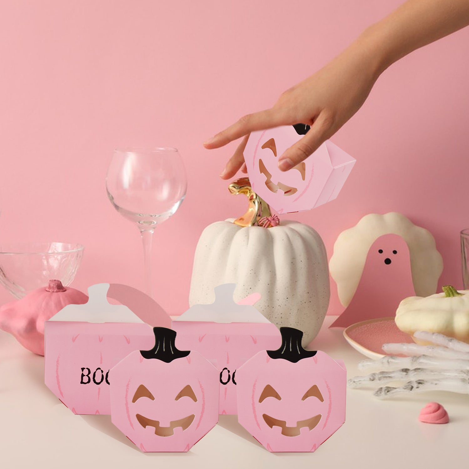 10 Pcs Halloween Pumpkin Gift Boxes